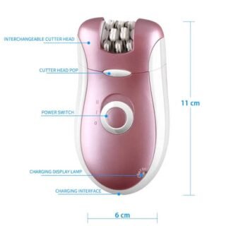 ORIGINAL KEMEI 2IN1 ELECTRIC SHAVER MODEL:KM-2068 KEEP SMOOTH FOR A LONG TIME SOFT HAIR REMOVER WITH MASSAGE BEST PRODUCT FOR FEMALE