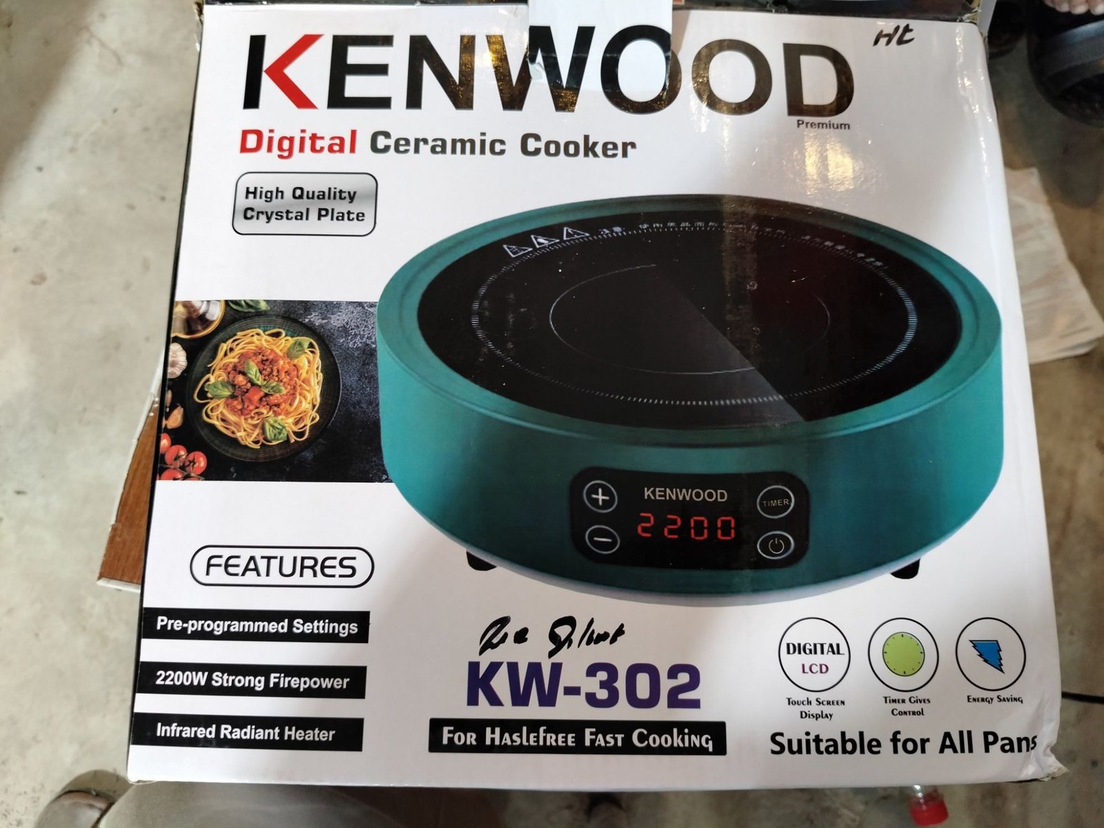 Kenwood digital ceramic cooker kw 302 hot plate